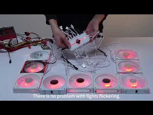 TZMRIT 2-IN-1 ARGB PWM Fan Hub