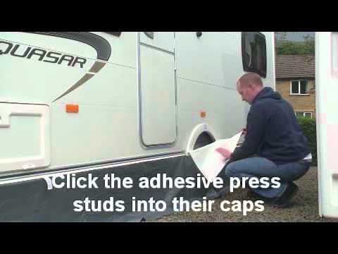 Fitting NR Awnings Caravan Wheel Arch Cover Kit (Single White)