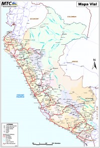 Mapa Red Vial Perú