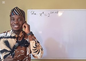 1.1K views · 37 reactions | A beautiful Exponential Equation well explained and solved #mathematics #teaching #maths | Shittu Mathematics Class | Facebook