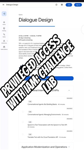 Privileged Access with IAM: Challenge Lab Update #shorts #ytshorts