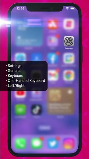 How To turn on iPhone one-handed keyboard | T-Mobile #shorts