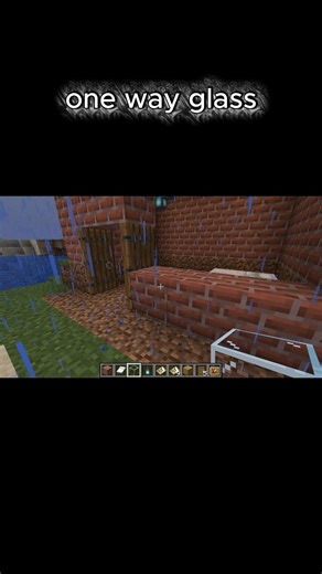 How to make One Way Glass in Minecraft 1.20+ (No Mods!)#minecraft #gaming