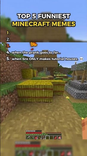 Top 5 UNHINGED Minecraft Memes (#1 is Cursed 💀) #minecraft