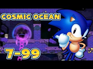 Sonic in Spelunky 2 - 7-99 Cosmic Ocean