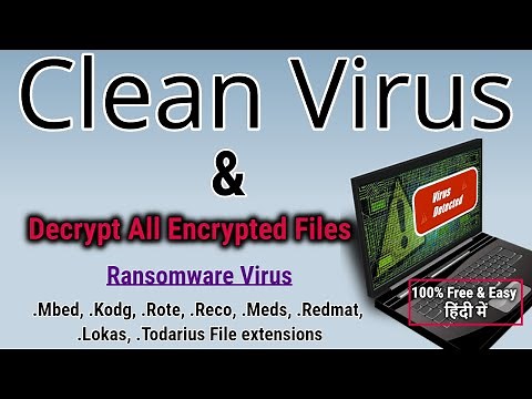 How to Remove All Viruses from Pc/Laptop & Decrypt All Data हिंदी में