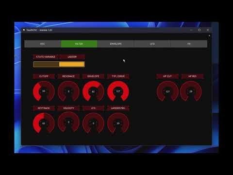 TouchOSC Jeannie Midi Controller