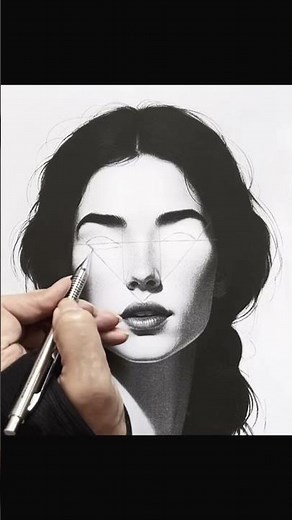 How to Draw a Face / Eye Drawing Tutorial #art #drawing #shorts