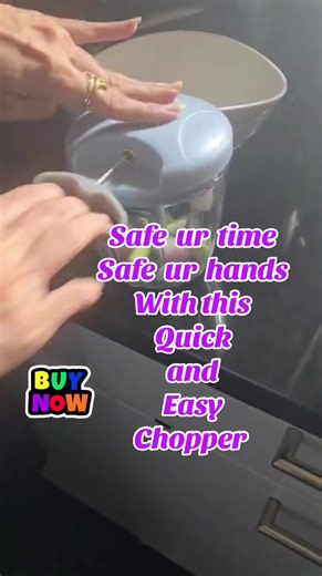 Manual Food Chopper Pull Cord Pulling Vegetable Slicer Hand Blender Kitchen UK#hand #chopper #affiliatemarketing #fyp #goviral