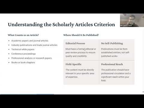 O-1 Office Hours: Weekly Workshop Series for STEM Professionals & Founders