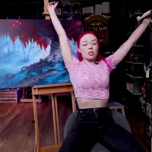 13M views · 861K reactions | I Painted the Same Painting in 1 Hour, 10 Hours and 100 Hours! This was such a challenge, but also so much fun to see the difference!! What do you think - did the extra time pay off?  | Nerdforge | Facebook