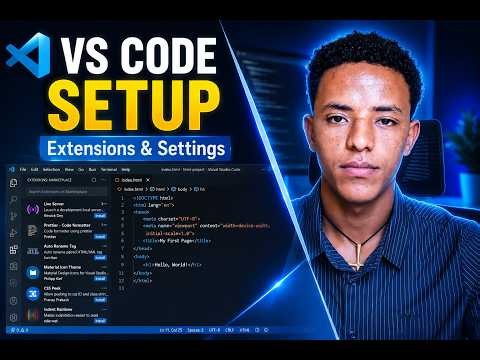 VS Code Setup for Beginners (Amharic) | Install, Extensions & Settings Every Web Developer Needs