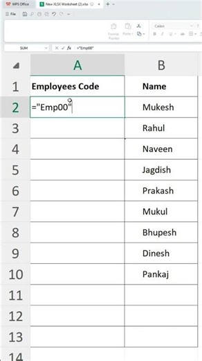 Sequence + Counta Function in Excel #excel