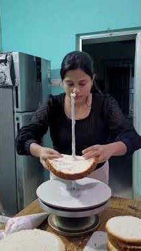 🔥✨️Super Stable Three Tier Cake Part-1️⃣💖🌸🔥 #shorts #shortsfeed #cake #youtubeshorts #cakedecorating