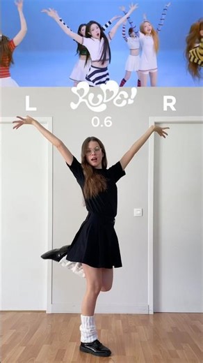 Hearts2Hearts ~“Rude“ 0.60 Slow Music #dancetutorial #kpop #dancechallege