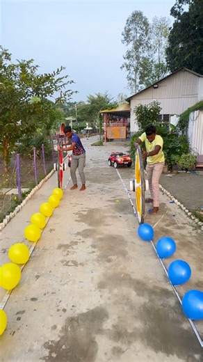 12M views · 45K reactions | a balloon popping race like no other ! who wins this ultimate multi step challenge ? | SS Food Challenge | Facebook