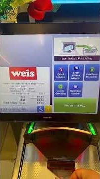 Performing various functions on Toshiba Self Checkout Environment (Weis Markets)