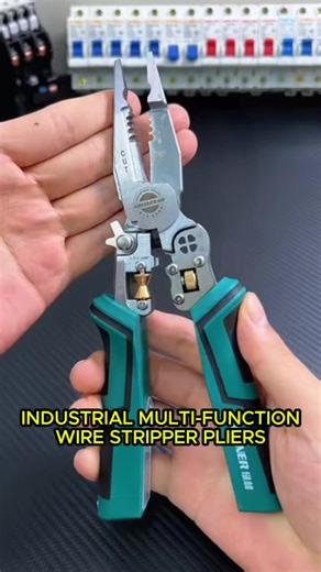 75K views · 458 reactions | PROFESSIONAL WIREWORK. ⚡️ This Industrial Multi-Function Pliers strips, cuts, and crimps with one tool. Get maximum efficiency and industrial-grade reliability. UPGRADE YOUR WORK!  https://quickmechtools.com/products/industrial-multi-function-wire-stripper-pliers #quickmechtools #fyp #ElectricalTools #WireStripper #IndustrialGrade #ElectricianHacks | Quickmechtools | Facebook