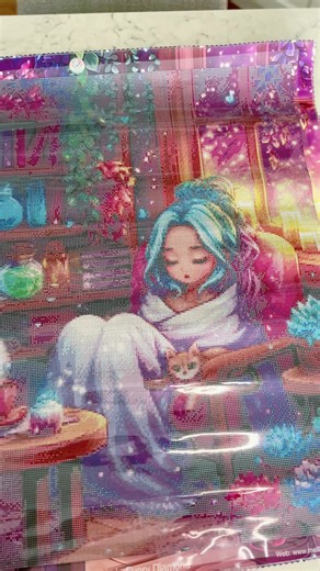 Unboxing my first Melles Diamond Painting! I can’t wait to start this one! The colors are stunning 🤩 Cozy Loving Book By Melles Diamond Painting 27.5” x 27.5” 95 Colors (AB, SD and Glittery) Square or round drills “Wrapped in warmth, she drifts between pages and dreams. Potions glow quietly on the shelves, candles flicker by the window, and stories whisper comfort into the night.” @🌟 Melles Diamond Painting 🌟 #diamondpainting #unboxing #craft #art #hobby