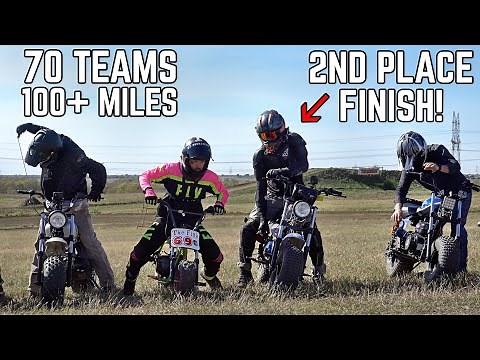 We Raced in a 3 HOUR Mini Bike Enduro... and Finished SECOND!