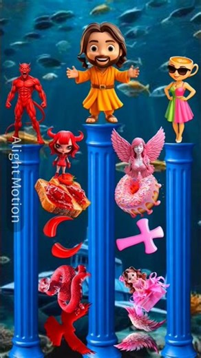 👉 “Angel vs Devil 😱 Who Will Win This Game?” #Jesus #BibleQuiz