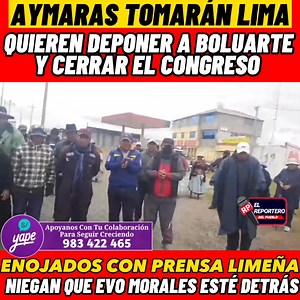 8.5K views · 813 reactions |  #loultimo Puno: Aymaras se alistan para tomar Puno y Lima por renuncia de Dima Boluarte. | El Reportero del Pueblo/ Josseph Ugarte | Facebook
