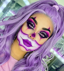 222K views · 5.5K reactions | Maquillaje para halloween: payasa Ganster #halloweenmakeup #Halloween #makeup | Jeamileth Doll | Facebook