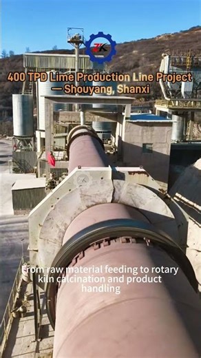 400 TPD in Action: A Look Inside a Modern Lime Processing Plant #manufacturing #limekiln