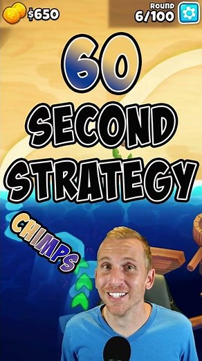 60 Second Strategy - Off the Coast CHIMPS Bloons TD 6
