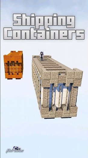 Shipping Containers Minecraft Timelapse #space #shorts