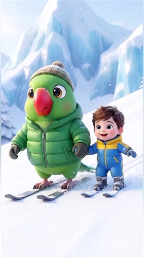 A Magical Journey with a Baby and a Parrot #animation #cartoon #parrot #creatorsearchinsights