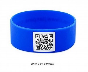 [Hot Item] Custom Qr Code Wristband Silicone Bracelet for Promotion Gift
