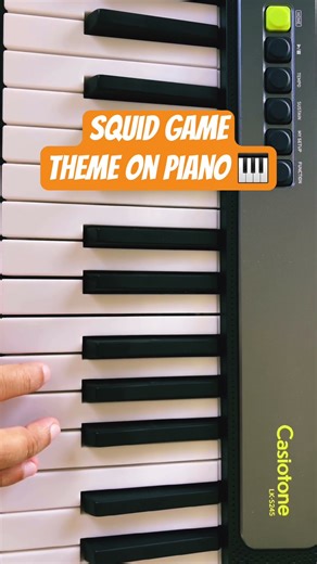 Squid Game Theme on Piano 🎹 | Epic & Emotional OST 🎬 #SquidGame #PianoCover #shorts #piano