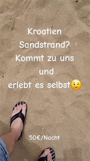 Ja wir haben Sandstrände in der Nähe! Sehr flach abfallend und für Familien mit Kindern bestens geeignet!#ferienwohnung #kroatien #hrvatska #urlaub #dalmatien