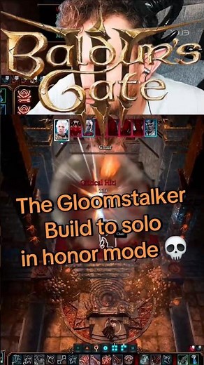 ☠️ The Gloomstalker Build to solo in Honor Mode! #baldursgate3 #bg3 #tipsandtricks #dnd #gaming