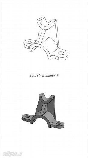 Cad Cam tutorial 5 #fusion360 #solidworks #onshape #creo #catia #rhino3d #inventor #tinkercad #