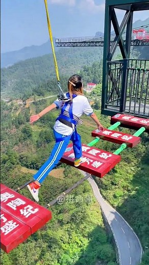 Bungee Jumping With Rope In Beautiful Place:Asmr Bungee Jumping