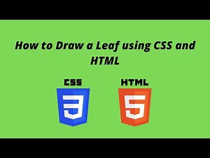 How to Draw a Leaf using CSS and HTML