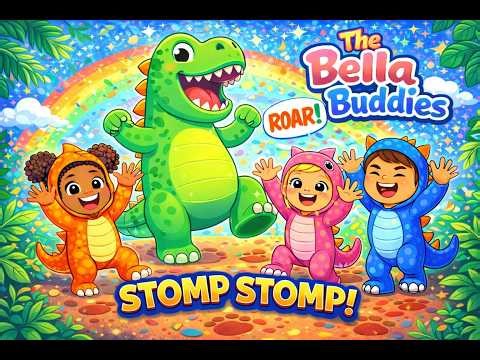 Stomp Stomp Dinosaur! 🦖 | Fun Dinosaur Song for Kids | The Bella Buddies