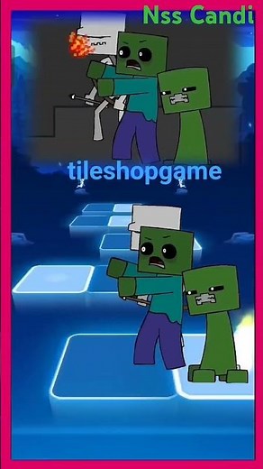 Steve became the hulk and crafted a machine gun (Minecraft Animation Loop Tiles Hop Shorts Meme