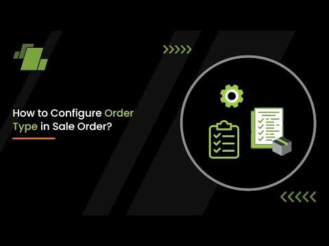 How to Configure Order Type in Sale Order ?