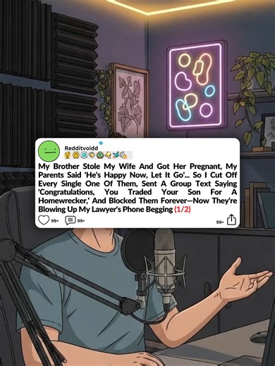 My Brother Stole My Wife And Got Her Pregnant, My Parents Said 'He's Happy Now, Let It Go'... So I Cut Off Every Single One Of Them, Sent A Group Text Saying 'Congratulations, You Traded Your Son For A Homewrecker,' And Blocked Them Forever—Now They're Blowing Up My Lawyer's Phone Begging (1/2) #storytime #redditposts #redditstories #redditreadings #redditstorytime