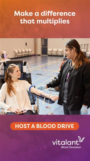 One blood drive can help patients across your community. Become a Blood Drive Coordinator and help make a difference locally. | Vitalant
