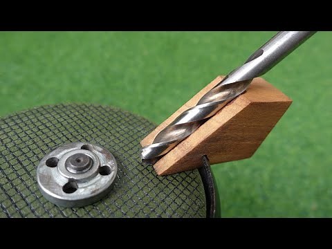 A simple way to sharpen drill bits that anyone can do