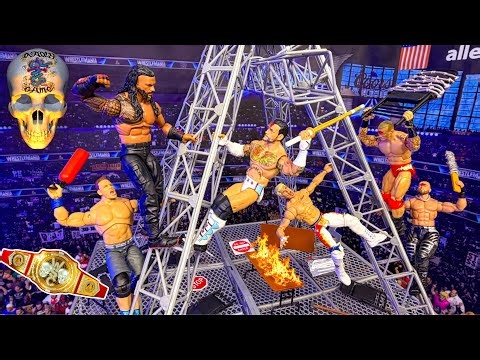 WWE Deadly Games Action Figure Match 2026 - Cena vs Reigns vs Punk vs Rhodes vs Theory vs Orton