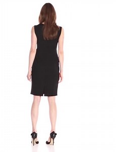 Watch ELLEN TRACY Women's Colorblocked Seamed Sheath Dress on Amazon Live