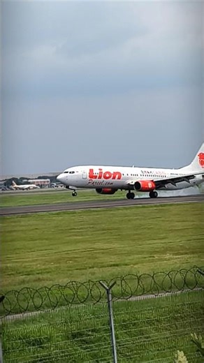 Lion Air landing at CGK