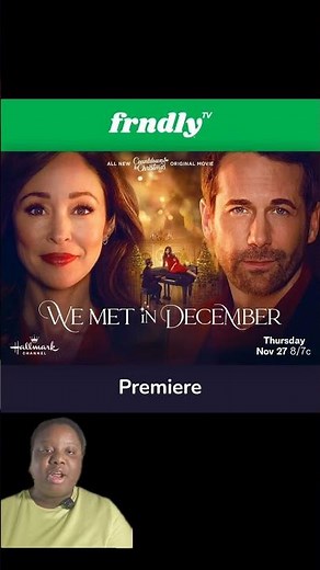 We Met in December is now streaming on Hallmark plus or the Frdnly app
