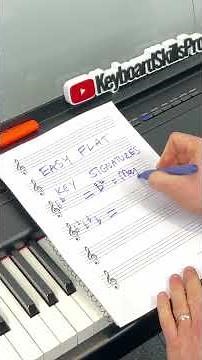 How to EASILY Work Out Key Signatures with FLATS #shorts #fyp #musictheory #musiclessons #piano