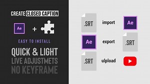 Download Social Media Video Captions Import & Export SRT files from After Effects - FREE Videohive - aedownload.com
